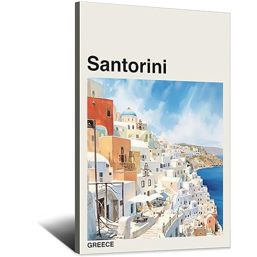 EWPLOREWASP Vintage Reiseposter Griechenland Santorini Leinwand Kunst Poster Geschenk Wanddekoration Malerei Poster Dekorative Poster EWPLOREWASP Vintage Reiseposter Griechenland Santorini Leinwand Kunst Poster Geschenk Wanddekoration Malerei Poster Dekorative Poster von EWPLOREWASP