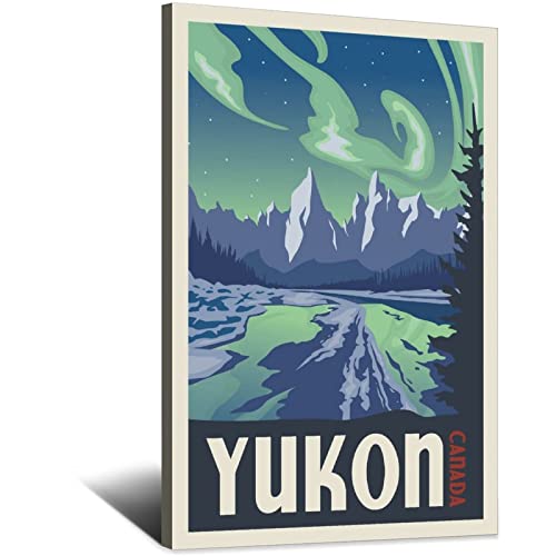 Kanada Yukon Vintage Reiseposter Leinwand Kunst Poster Geschenk Wanddekoration Gemälde Poster Dekorative Poster von EWPLOREWASP