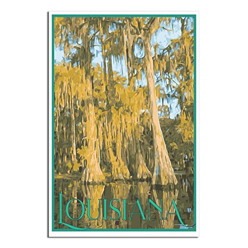 Louisiana Vintage Reiseposter Leinwand Kunst Poster Geschenk Wanddekoration Gemälde Poster Dekorative Poster Louisiana Vintage Reiseposter Leinwand Kunst Poster Geschenk Wanddekoration Gemälde Poster Dekorative Poster von EWPLOREWASP