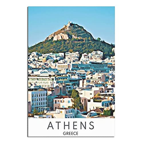 Vintage Griechenland Athen Reiseposter Leinwand Kunst Poster Geschenk Wanddekoration Malerei Poster Dekorative Poster von EWPLOREWASP