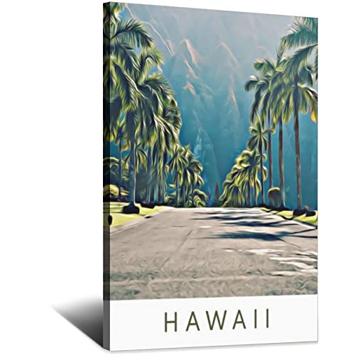 Vintage Hawaii Reiseposter Leinwand Kunst Poster Geschenk Wanddekoration Malerei Poster Dekorative Poster von EWPLOREWASP