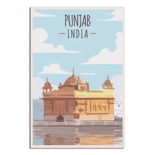 Vintage Reiseposter Indien Punjab Leinwand Kunst Poster Geschenk Wanddekoration Gemälde Poster Dekorative Poster Vintage Reiseposter Indien Punjab Leinwand Kunst Poster Geschenk Wanddekoration Gemälde Poster Dekorative Poster von EWPLOREWASP