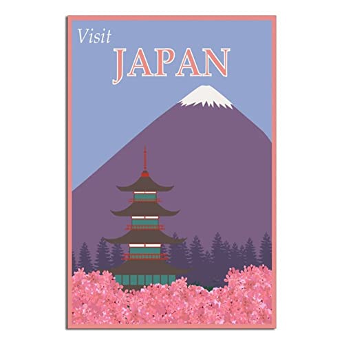 Vintage Reiseposter Japan Leinwand Kunst Poster Geschenk Wanddekoration Malerei Poster Dekorative Poster von EWPLOREWASP