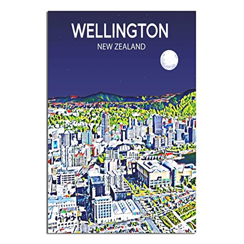 Vintage Reiseposter Neuseeland Wellington Leinwand Kunst Poster Geschenk Wanddekoration Malerei Poster Dekorative Poster Vintage Reiseposter Neuseeland Wellington Leinwand Kunst Poster Geschenk Wanddekoration Malerei Poster Dekorative Poster von EWPLOREWASP