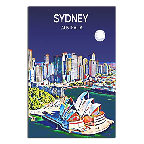 EWPLOREWASP Vintage-Reiseposter Sydney Australien Leinwand Kunst Poster Geschenk Wanddekoration Malerei Poster dekorative Poster EWPLOREWASP Vintage-Reiseposter Sydney Australien Leinwand Kunst Poster Geschenk Wanddekoration Malerei Poster dekorative Poster von EWPLOREWASP