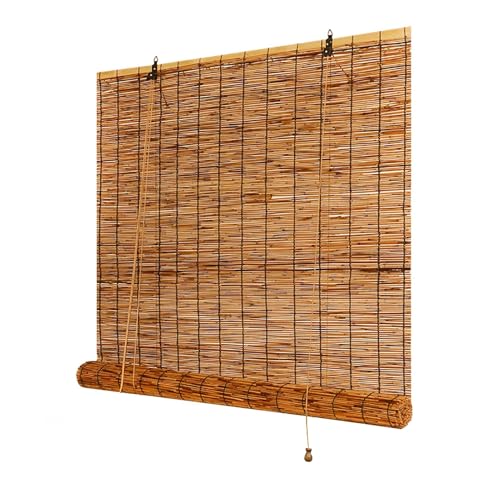 Bambusrollo Aussenbereich Retro Bambus Rollo Natur Schilf Vorhang mit Lifter Raffrollos für Terrasse Türen Innen Lichtfilternde Sonnenschutz Breite 40-180cm Höhe 40-300cm Raffrollo rollos jalousien Bambusrollo Aussenbereich Retro Bambus Rollo Natur Schilf Vorhang mit Lifter Raffrollos für Terrasse Türen Innen Lichtfilternde Sonnenschutz Breite 40-180cm Höhe 40-300cm Raffrollo rollos jalousien von EWQSDFV