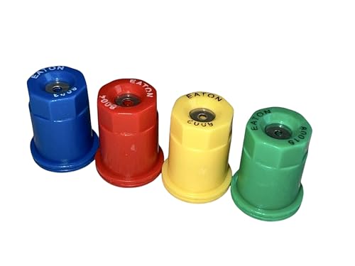 Hohlkegel Feinnebel Sprühdüsen 4 Stück 80 Grad Sprühwinkel Zerstäubung Sprühdüsen (Gelb) von EWS PRODUCTS