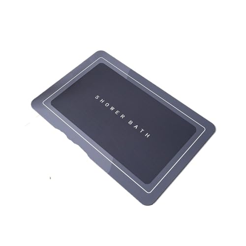 EWUHYFP Home Decoration Bodenmatte Dusche Badematte Badezimmer Anti-Rutsch-Teppich Teppich Einfache Küche Eingang Weiche Tür Badewanne Seitenbadematte(F-Gray,40X60cm) von EWUHYFP