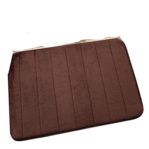 EWUHYFP Super saugfähige Badematte, rutschfeste Teppiche, Badezimmerteppiche, weiche Bodenmatte, Schlafzimmer, Toilettenboden, Duschvorleger, Heimdekoration(Coffee) von EWUHYFP