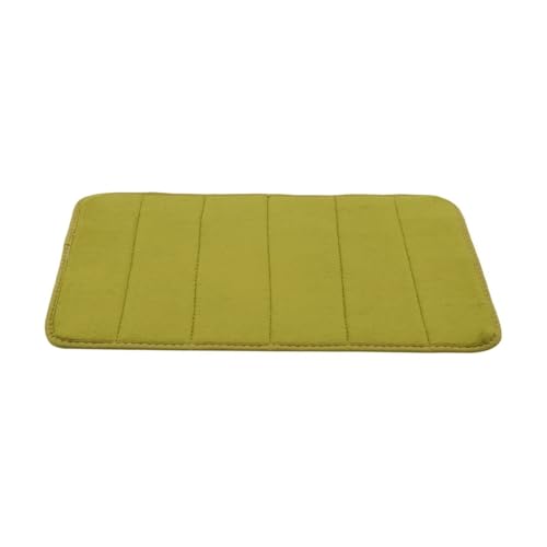 EWUHYFP Super saugfähige Bodenmatte, super Badematte, rutschfeste Badezimmer-Bodenmatte aus Korallensamt, Fußmatte, Memory Foam-Badematte(Grass Green) von EWUHYFP