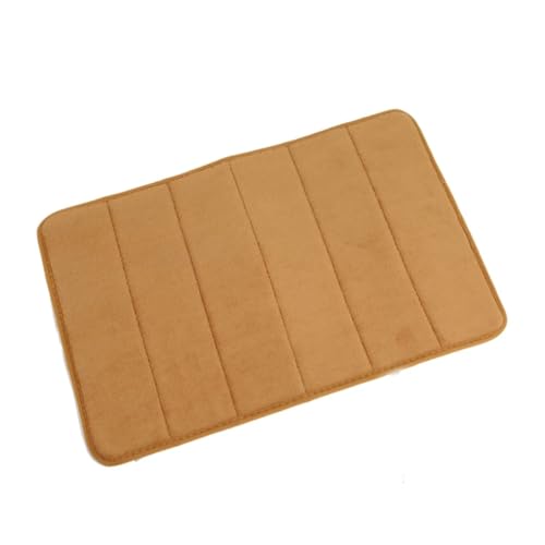 EWUHYFP Super saugfähige Bodenmatte, super Badematte, rutschfeste Badezimmer-Bodenmatte aus Korallensamt, Fußmatte, Memory Foam-Badematte(Khaki) von EWUHYFP
