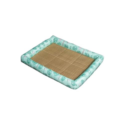 EWUYKMC Straw cat Basket with mat, Woven cat Sleeping Place, Summer Rattan cool mat, Cooling Sleeping Nest XL【60 * 45cm】 von EWUYKMC