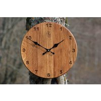 Wanduhr, Ewod Holzwanduhren, Handgemachte Personalisierte Holzgeschenke Wanduhr, Ewod Holzwanduhren, Handgemachte Personalisierte Holzgeschenke von EWodLV