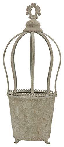 EX nostalgische Garten-Krone Deko-Krone Pflanz-Krone mit Pflanztopf Metall Vintage Shabby Optik EX nostalgische Garten-Krone Deko-Krone Pflanz-Krone mit Pflanztopf Metall Vintage Shabby Optik von EX