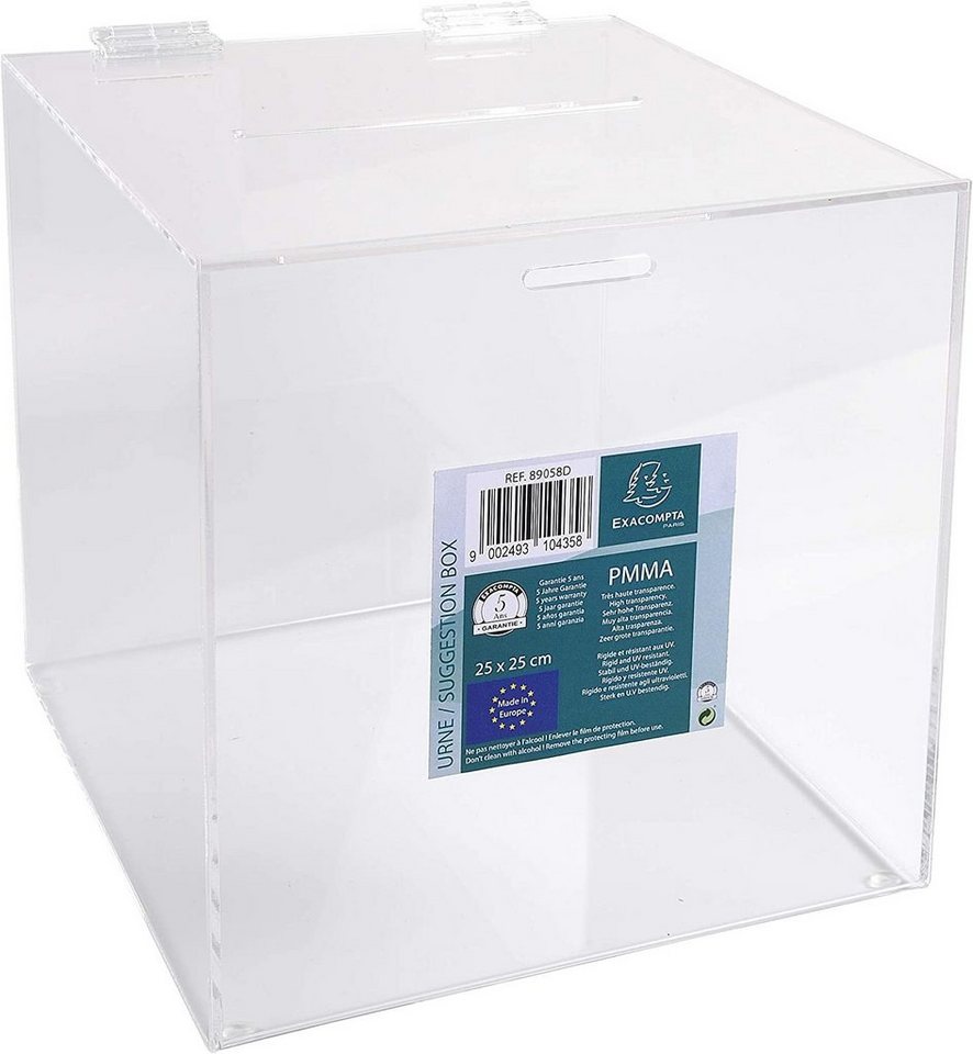 EXACOMPTA Acrylglasbild Exacompta 89058D Losbox/Einwurfbox 21cm, glasklar und robust, 1 Stück von EXACOMPTA