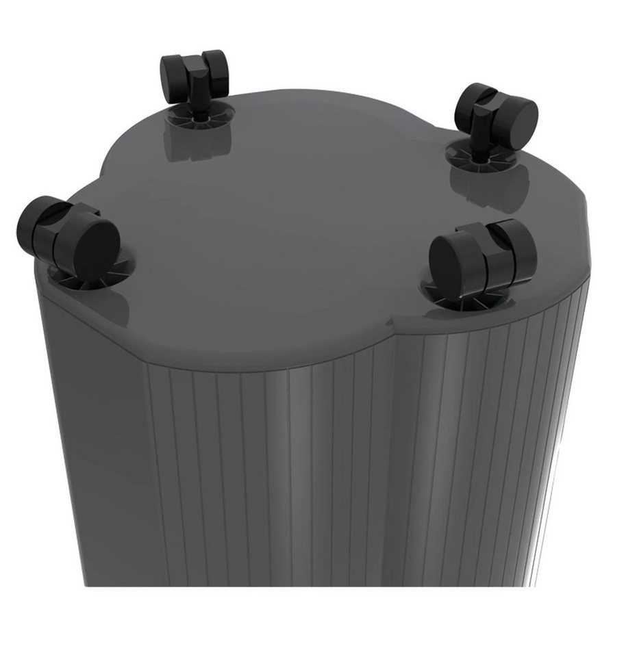 EXACOMPTA Aufbewahrungsbox Rollen für Abfalleimer Tri Bin EcoBlack - Schwarz - 44714D, Papierkorb mit sortierung von EXACOMPTA