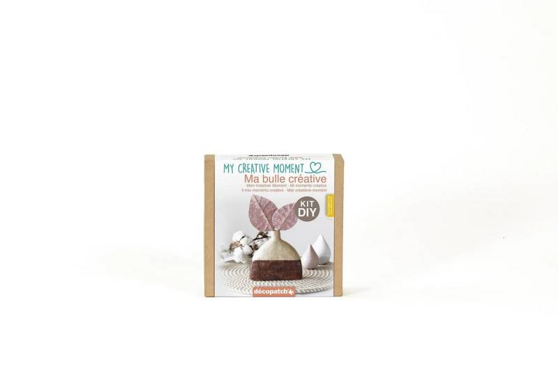 décopatch Papierdekoration 5x Mini-Set für Erwachsene, Mein kreativer Moment Vase/Blätter KIT039C, Décopatch Sets von décopatch