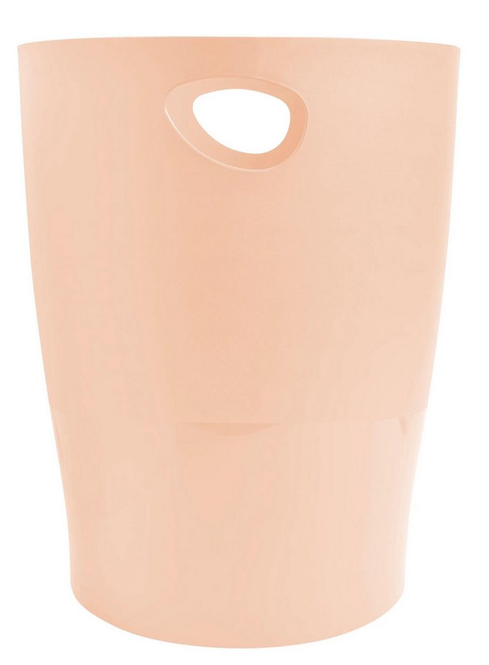 EXACOMPTA Papierkorb 8x Papierkorb Ecobin, 15 Liter, Aquarel - Korallenrot - 45361D, Papierkorb von EXACOMPTA