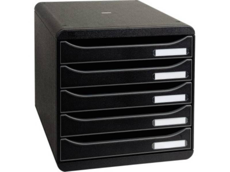 EXACOMPTA Schubladenbox Exacompta Schubladenbox BIG-BOX PLUS 309714D 5Schübe schwarz von EXACOMPTA
