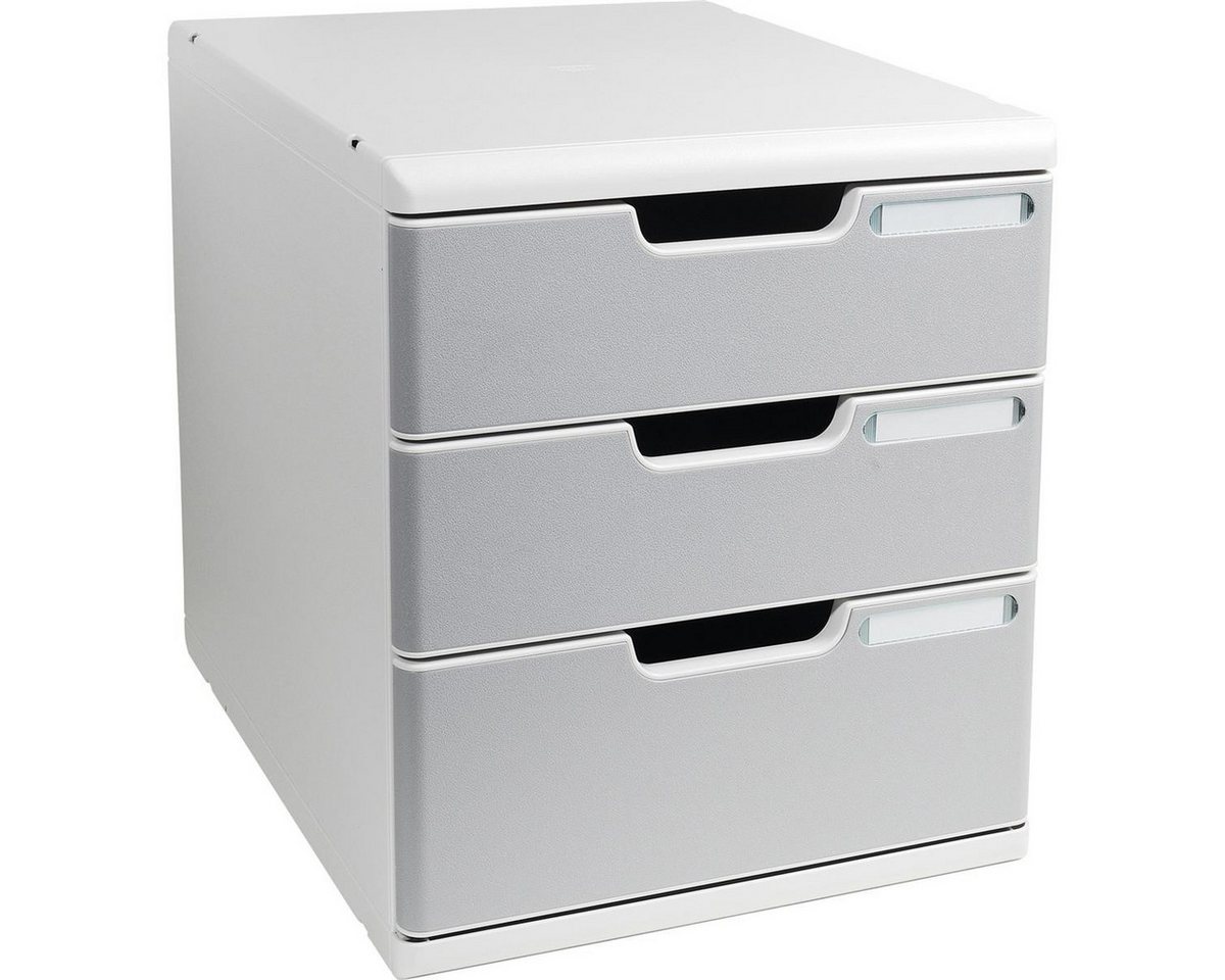 EXACOMPTA Schubladenbox EXACOMPTA Schubladenbox MODULO A4, 3 Schbe, steingrau EXACOMPTA Schubladenbox EXACOMPTA Schubladenbox MODULO A4, 3 Schbe, steingrau von EXACOMPTA