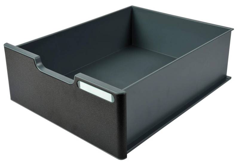 EXACOMPTA Schubladenbox MODULODOC große Schublade schwarzer Frontplatte Dunkelgrau 338714D, Sortierungsmodul von EXACOMPTA