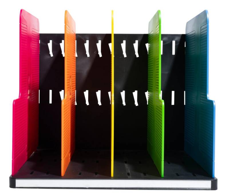 EXACOMPTA Schubladenbox MODULOTOP vertikaler Sorter + 5 Trennplatten, Regenbogen, 390914D, Sortierungsmodul von EXACOMPTA