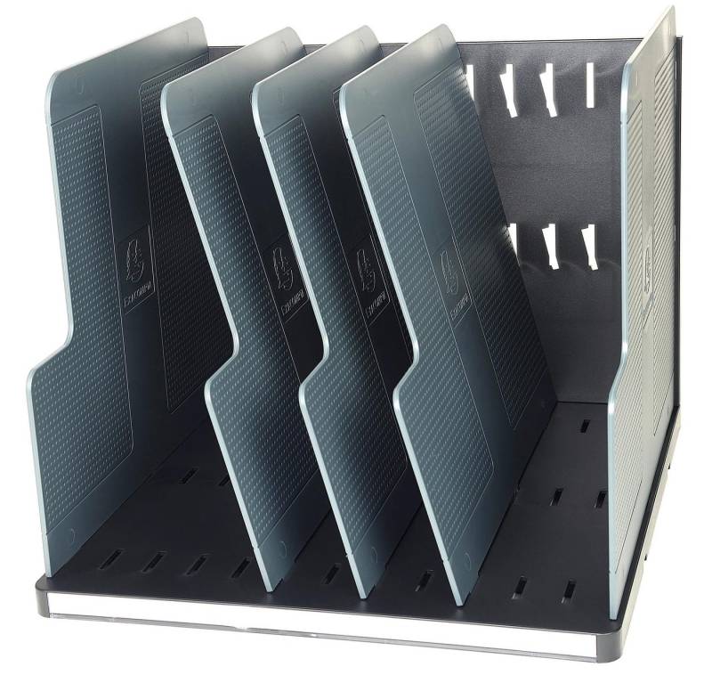 EXACOMPTA Schubladenbox MODULOTOP vertikaler Sorter 5 Trennplatten Schwarz/grau 390714D, Sortierungsmodul von EXACOMPTA