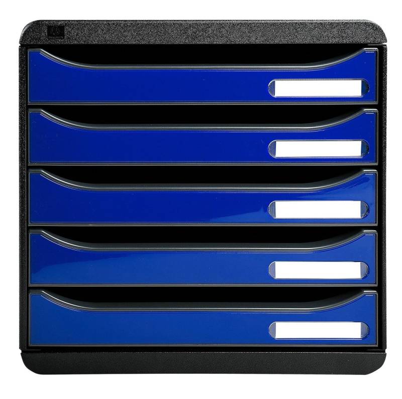 EXACOMPTA Schubladenbox Schubladenbox Big Box Plus 5 offene Schubladen blau glossy 3097203D, Boxen stappelbar EXACOMPTA Schubladenbox Schubladenbox Big Box Plus 5 offene Schubladen blau glossy 3097203D, Boxen stappelbar von EXACOMPTA