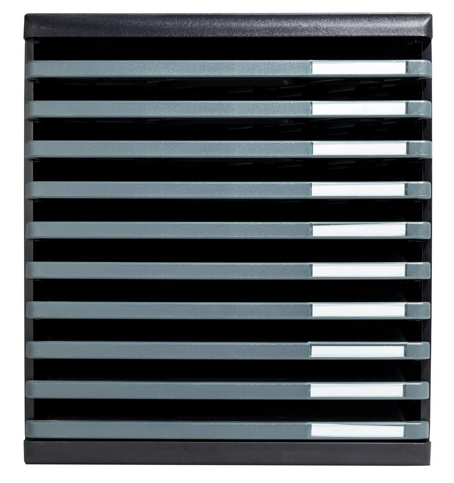 EXACOMPTA Schubladenbox Schubladenbox MODULO A4, 10 offene Schubladen - Dunkelgrau - 304714D, Boxen modulierbar EXACOMPTA Schubladenbox Schubladenbox MODULO A4, 10 offene Schubladen - Dunkelgrau - 304714D, Boxen modulierbar von EXACOMPTA