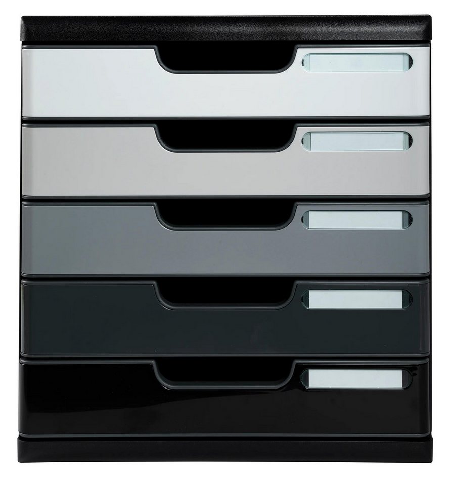 EXACOMPTA Schubladenbox Schubladenbox MODULO A4, 5 geschlossene Schubladen - Grau - 301794D, Boxen modulierbar EXACOMPTA Schubladenbox Schubladenbox MODULO A4, 5 geschlossene Schubladen - Grau - 301794D, Boxen modulierbar von EXACOMPTA