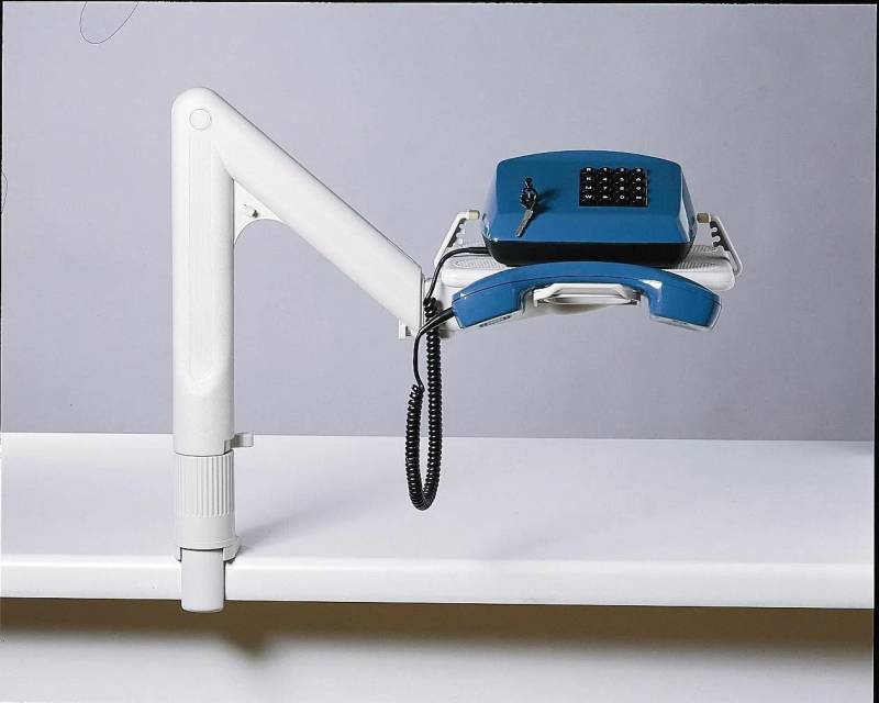EXACOMPTA Telefontisch Telefonschwenkarm - Lichtgrau - 86540D, Telefon Arm von EXACOMPTA