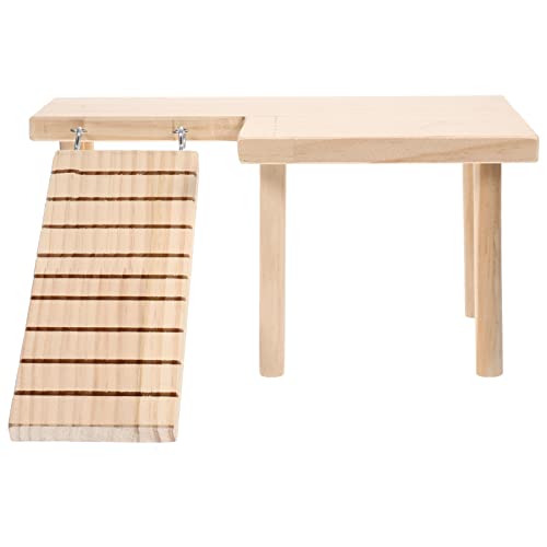 EXAOMBLE 1 Satz Holz Hamster mit Plattform und Leiter Zubehör für Ratten und Hamster Fördert Spiel und Bewegung Käfigen EXAOMBLE 1 Satz Holz Hamster mit Plattform und Leiter Zubehör für Ratten und Hamster Fördert Spiel und Bewegung Käfigen von EXAOMBLE