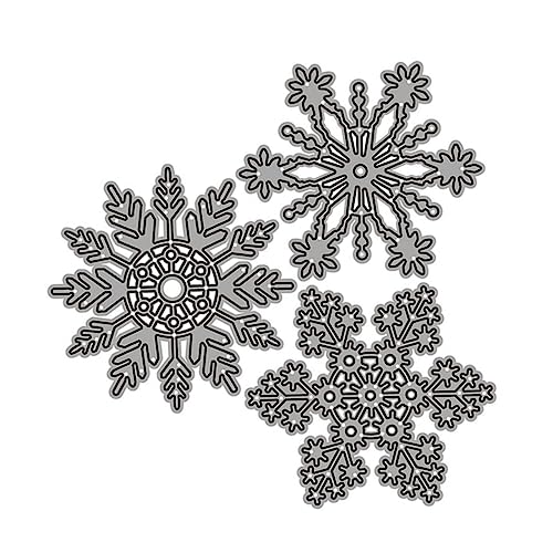 EXAOMBLE 1 Satz Teiliges Schneeflocken Stanzformen Metall Hochwertige Cutting Dies für DIY Scrapbooking und Weihnachtsbastelei Langlebig und Handschonend EXAOMBLE 1 Satz Teiliges Schneeflocken Stanzformen Metall Hochwertige Cutting Dies für DIY Scrapbooking und Weihnachtsbastelei Langlebig und Handschonend von EXAOMBLE