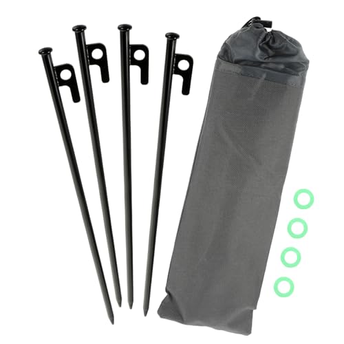 EXAOMBLE 1 Satz Zeltbodenanker Set mit Nachleucht Ringen Teilig Heringe Nachleucht Ringe Tragetasche Robuste Zeltheringe für Camping Outdoor und Verschiedene Böden EXAOMBLE 1 Satz Zeltbodenanker Set mit Nachleucht Ringen Teilig Heringe Nachleucht Ringe Tragetasche Robuste Zeltheringe für Camping Outdoor und Verschiedene Böden von EXAOMBLE