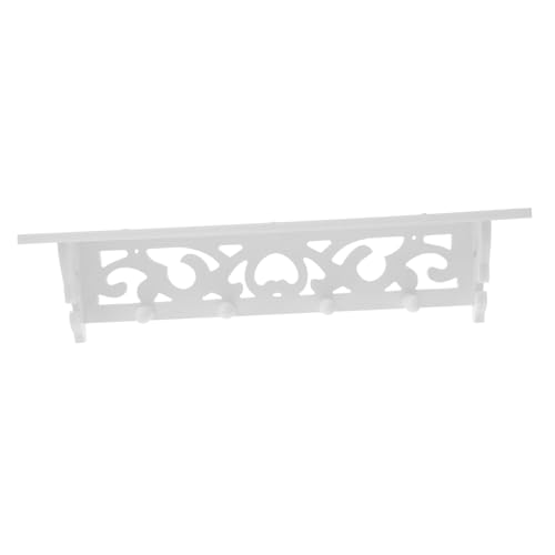 EXAOMBLE 1 Stück Kleiderbügel wandhängende Regale Wohnkultur wandmontierte Regale Storage Shelves Storage Shelf Storage Frame zurrbügel kleiderständer Lagerregal Wandhängeregal PVC Weiß von EXAOMBLE