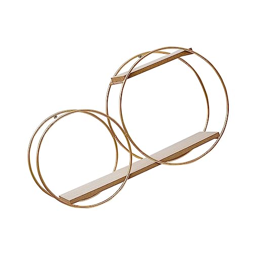 EXAOMBLE 1 Stück Rundes Wandregal aus Stilvolles Goldfarbenes Aufbewahrungsregal für Kreative Raumgestaltung für Deko Pflanzen und Kleinteile Langlebig und Elegant EXAOMBLE 1 Stück Rundes Wandregal aus Stilvolles Goldfarbenes Aufbewahrungsregal für Kreative Raumgestaltung für Deko Pflanzen und Kleinteile Langlebig und Elegant von EXAOMBLE
