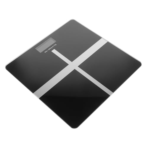 EXAOMBLE 1 Stück USB Ladbare Körperwaage Multifunktionale Digitale für Präzise Gewichtsmessungen zu Hause Elegantem Schwarz für Fitness Management und Gesundheitsüberwachung von EXAOMBLE