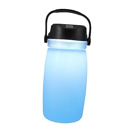EXAOMBLE 1 Stück USB Solar Camping Wasserkocher Zusammenklappbar Luminous für Reisen und USB Ladefunktion Lebensmittelechtes Material von EXAOMBLE