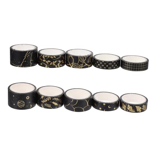 EXAOMBLE 10 Rollen Dekoratives Papierklebeband pro Goldgeprägtes DIY Washi Tape Handliches Bastelband für Scrapbooking Geschenkverpackung und Kreative Dekoration EXAOMBLE 10 Rollen Dekoratives Papierklebeband pro Goldgeprägtes DIY Washi Tape Handliches Bastelband für Scrapbooking Geschenkverpackung und Kreative Dekoration von EXAOMBLE