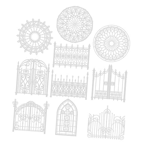 EXAOMBLE 10 Stück Teiliges Blumenmuster Lace Papier für Scrapbooking DIY Hand Account Dekoration für Tagebücher und Bastelprojekte Langlebig und Wiederverwendbar von EXAOMBLE