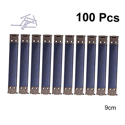 EXAOMBLE 100 Stück Teiliges Metall Federklammern Flex Rahmen Taschenbügel Handtaschen Scharnier zum Selbernähen für Geldbörsen DIY Handtaschen Zubehör Langlebig und Vielseitig von EXAOMBLE