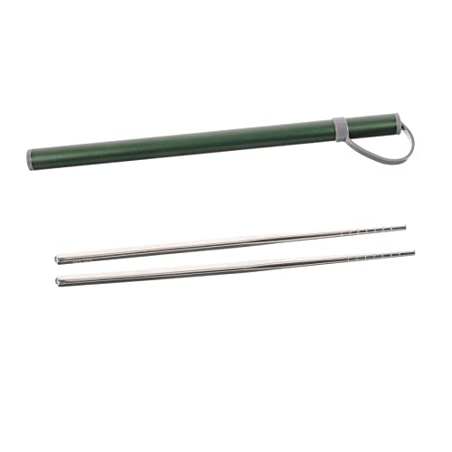 EXAOMBLE 1Satz Essstäbchen mit Etui Tragbare Reisebesteck für Outdoor Rostfrei Hitzebeständig für Zuhause Restaurant und EXAOMBLE 1Satz Essstäbchen mit Etui Tragbare Reisebesteck für Outdoor Rostfrei Hitzebeständig für Zuhause Restaurant und von EXAOMBLE