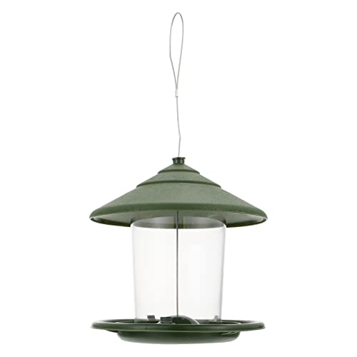 EXAOMBLE 1Stück Outdoor Vogelfutterspender Hängender Garten Feeder für Wildvögel aus Langlebigem Material Installieren mit Praktischem Hängenden Seil für Ganzjährige von EXAOMBLE