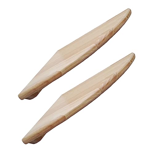 EXAOMBLE 2 Stück Eckregal Holz Wandmontiertes Aufbewahrungsregal mit Design für Platzsparende Nutzung Wohnzimmer Schlafzimmer oder Badezimmer Radius Langlebig und Sicher für Ihre Familie von EXAOMBLE