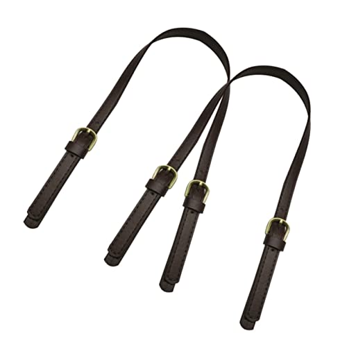 EXAOMBLE 2stücke Ersatzgurte Für Handtaschen Langlebiger Schultergurt Aus Kunstleder DIY-taschengurt Für Damen Und Damen Dunkelkaffee von EXAOMBLE