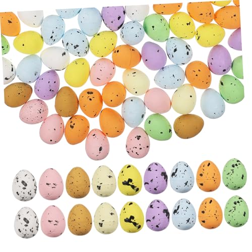 EXAOMBLE 200 Stück Bunte Miniatur Eier Schaumstoff Dekorative Eier für DIY Dekoration Ostern Fotorequisiten und Festlichkeiten EXAOMBLE 200 Stück Bunte Miniatur Eier Schaumstoff Dekorative Eier für DIY Dekoration Ostern Fotorequisiten und Festlichkeiten von EXAOMBLE