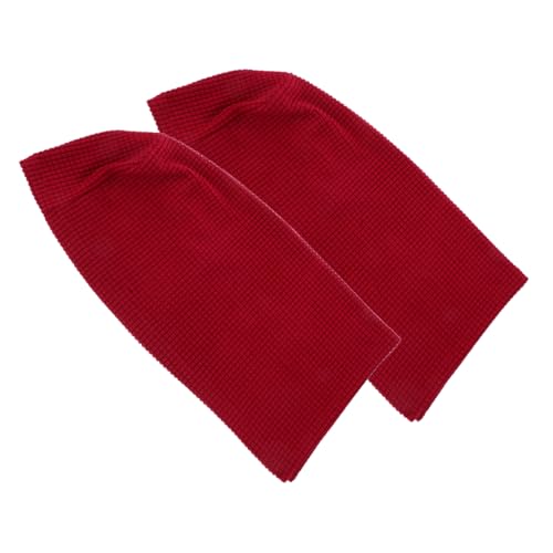 EXAOMBLE 2Stücke Elastische Sofa Armlehnenabdeckung Bequeme und Langlebige für Zuhause und Büro Bordeauxrot Schützt und Verschönert Ihre Möbel von EXAOMBLE