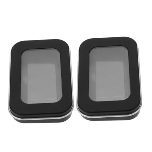 EXAOMBLE 2er-Packung Magnetnadel-saugkasten Nähaufbewahrung Stickerei Fall Magnetischer Nadelhalter Magnetischer Stifthalter Sticknadelhalter Nähnadelhalter Black Metall von EXAOMBLE