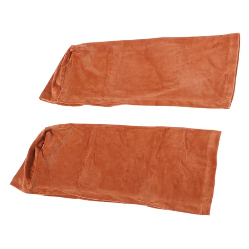 EXAOMBLE 2stücke Sofa Armlehnenbezug Elastischer Armlehnenschutz Einfarbig Armlehnenschutztuch Kameleinfarbig von EXAOMBLE