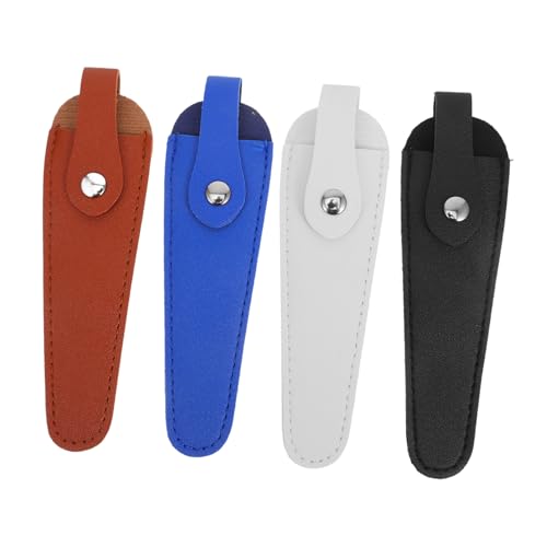 EXAOMBLE 4 Stück Teiliges Scherenhüllen PU Leder Scheren Schutzabdeckung für Näh und Bastelwerkzeuge für Friseure und Handarbeiten mit Sicherem Halt und Leichtem Design Braun und Blau EXAOMBLE 4 Stück Teiliges Scherenhüllen PU Leder Scheren Schutzabdeckung für Näh und Bastelwerkzeuge für Friseure und Handarbeiten mit Sicherem Halt und Leichtem Design Braun und Blau von EXAOMBLE